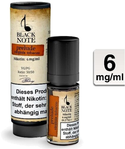 Black Note Prelude Liquid 6 mg Black Note Prelude Liquid 6 mg