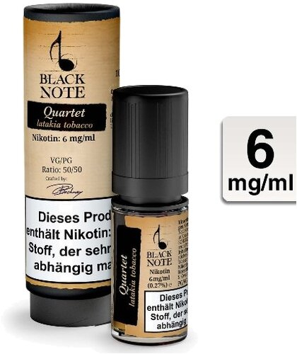 Black Note Quartet Liquid 6 mg