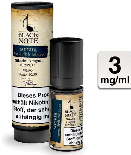 Black Note Sonata Liquid 3 mg