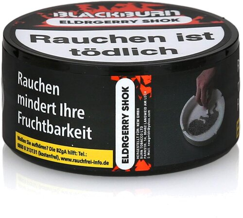 BLACKBURN ELDRGERRY SHOK Wasserpfeifentabak 25g BLACKBURN ELDRGERRY SHOK Wasserpfeifentabak 25g