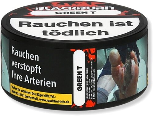 BLACKBURN GREEN T Wasserpfeifentabak 25g BLACKBURN GREEN T Wasserpfeifentabak 25g
