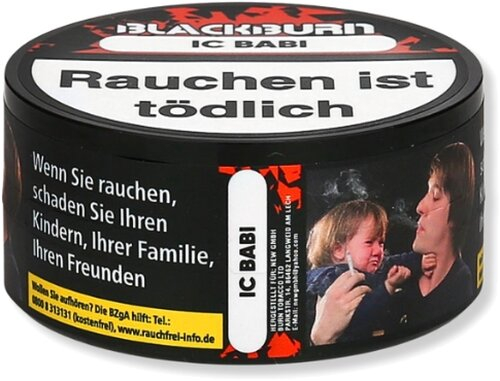 BLACKBURN IC BABI FEAT GUF Wasserpfeifentabak 25g BLACKBURN IC BABI FEAT GUF Wasserpfeifentabak 25g