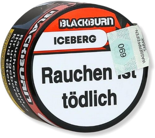 BLACKBURN ICEBERG Wasserpfeifentabak 25g BLACKBURN ICEBERG Wasserpfeifentabak 25g