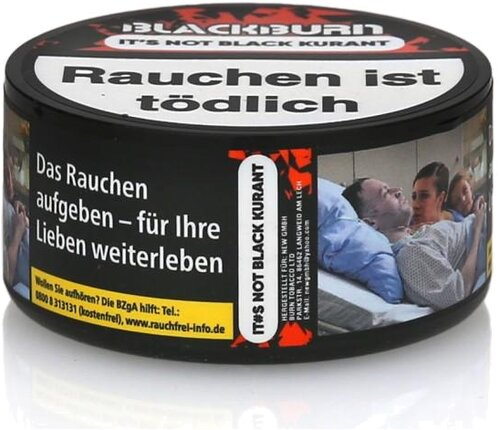 BLACKBURN IT`S NOT BLACK KURANT Wasserpfeifentabak 25g BLACKBURN IT`S NOT BLACK KURANT Wasserpfeifentabak 25g