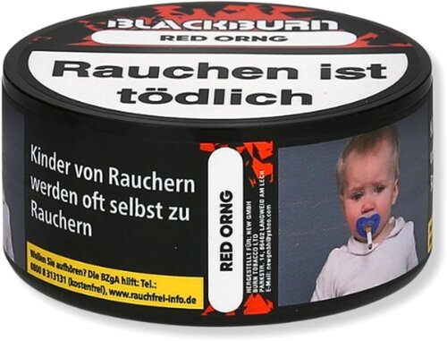 BLACKBURN RED ORNG Wasserpfeifentabak 25g BLACKBURN RED ORNG Wasserpfeifentabak 25g