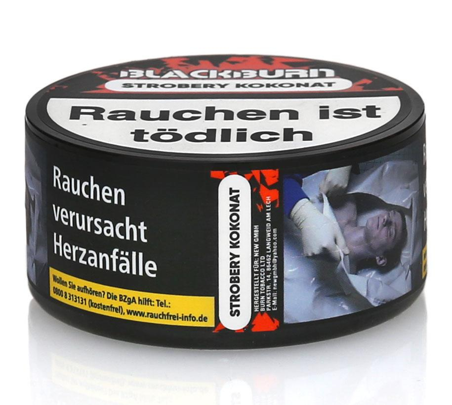 BLACKBURN STROBERY KOKONAT Wasserpfeifentabak 25g BLACKBURN STROBERY KOKONAT Wasserpfeifentabak 25g