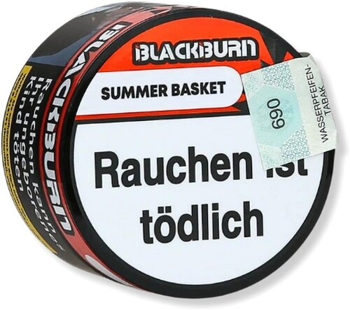 BLACKBURN SUMMER BASKET Wasserpfeifentabak 25g BLACKBURN SUMMER BASKET Wasserpfeifentabak 25g