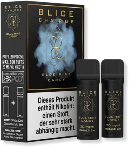 Blice Charge Blue Mint Candy Prefilled Pods 2x2ml 20mg Blice Charge Blue Mint Candy Prefilled Pods 2x2ml 20mg