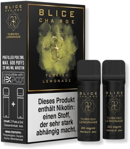 Blice Charge Turkish Lemonade Prefilled Pods 2x2ml 20mg Blice Charge Turkish Lemonade Prefilled Pods 2x2ml 20mg