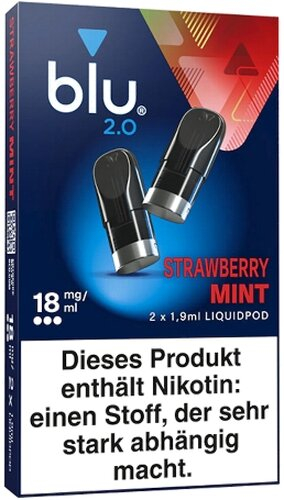 BLU 2.0 Strawberry Mint Liquid Pod 18mg BLU 2.0 Strawberry Mint Liquid Pod 18mg