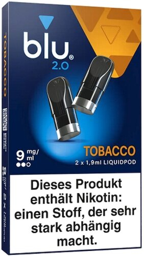 BLU 2.0 Tobacco Liquid Pod 9mg BLU 2.0 Tobacco Liquid Pod 9mg