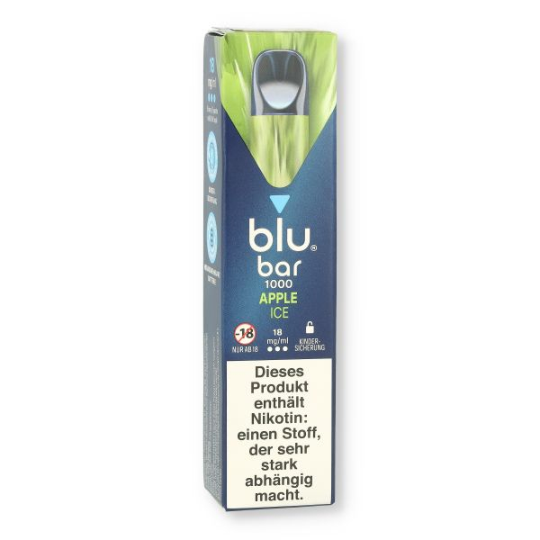 Blu Bar 1000 Einweg E-Zigarette Apple Ice 18mg