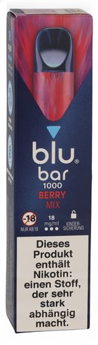 Blu Bar 1000 Einweg E-Zigarette Berry Mix 18mg