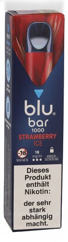 Blu Bar 1000 Einweg E-Zigarette Strawberry Ice 18mg