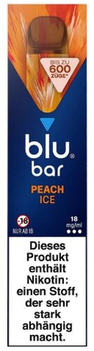 Blu Bar Einweg E-Shisha Peach Ice 18mg