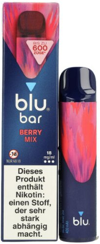 Blu Bar Einweg E-Zigarette Berry Mix 18mg Blu Bar Einweg E-Zigarette Berry Mix 18mg