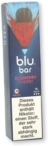 Blu Bar Einweg E-Zigarette Blueberry Cherry 18mg Blu Bar Einweg E-Zigarette Blueberry Cherry 18mg