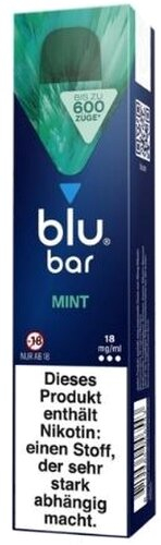 Blu Bar Einweg E-Zigarette Mint 18mg