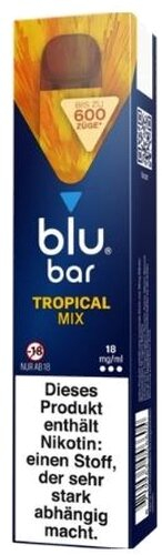 Blu Bar Einweg E-Zigarette Tropical Mix 18mg