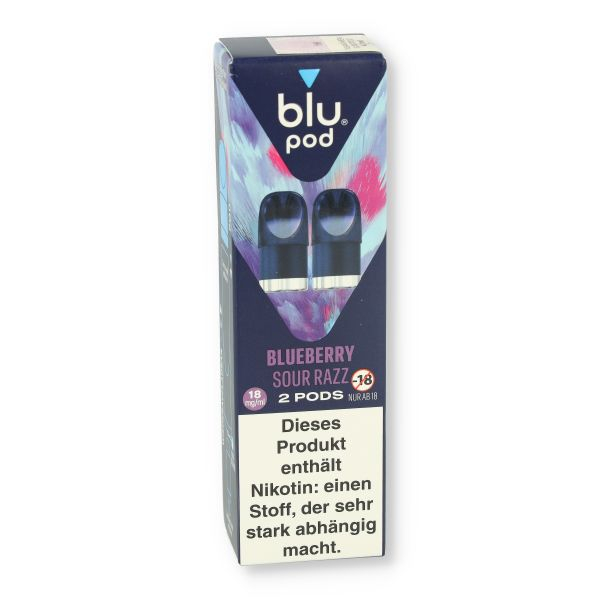 Blu Bar Pod Blueberry Sour Razz 2x2ml 18mg/ml
