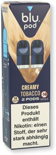 Blu Bar Pod Creamy Tobacco 2x2ml 18mg/ml Blu Bar Pod Creamy Tobacco 2x2ml 18mg/ml