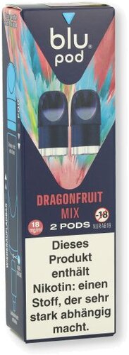 Blu Bar Pod Dragonfruit Mix 2x2ml 18mg/ml Blu Bar Pod Dragonfruit Mix 2x2ml 18mg/ml