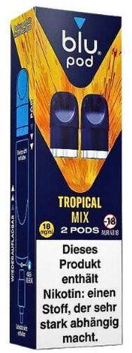 Blu Bar Pod Tropical Mix 2x2ml 18mg Blu Bar Pod Tropical Mix 2x2ml 18mg