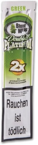Blunt Wraps Zigarrenumblatt Double Platinum Green (Apple Martini) Blunt Wraps Zigarrenumblatt Double Platinum Green (Apple Martini)