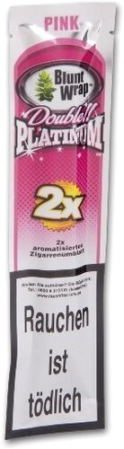 Blunt Wraps Zigarrenumblatt Double Platinum Pink (Bubble Gum) Blunt Wraps Zigarrenumblatt Double Platinum Pink (Bubble Gum)
