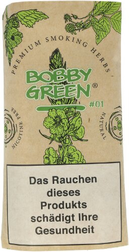 Bobby Green #1 Premium Herbs Nikotinfreier Tabakersatz 20g Bobby Green #1 Premium Herbs Nikotinfreier Tabakersatz 20g