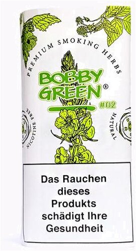 Bobby Green #2 Premium Herbs Nikotinfreier Tabakersatz 20g Bobby Green #2 Premium Herbs Nikotinfreier Tabakersatz 20g