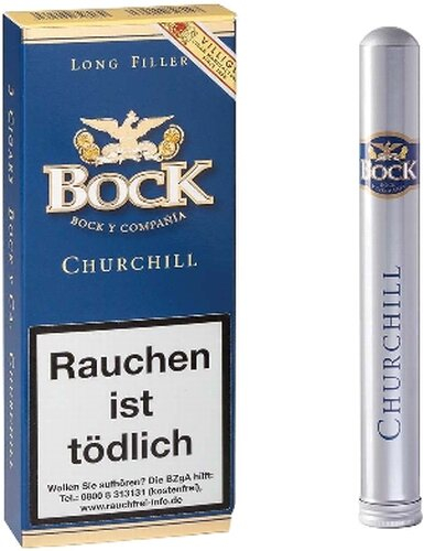 Bock y Ca Zigarren Churchill Tubo 3Stk. Bock y Ca Zigarren Churchill Tubo 3Stk.