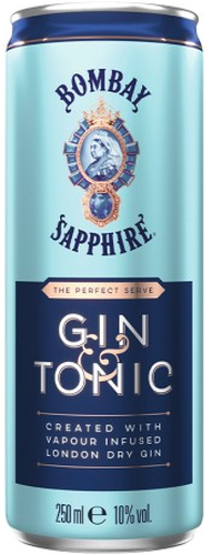Bombay Sapphire & Tonic 10% vol. 250ml Dose