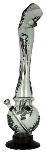 Bong Acrylic Skorpion Transparent 39cm mit Metallchillum Bong Acrylic Skorpion Transparent 39cm mit Metallchillum
