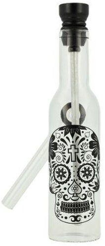 Mini Glas Bong Wildfire Pocket schwarz Nr.6