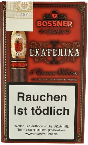 Bossner Ekaterina Maduro Zigarren Corona 5Stk.