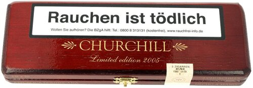 Bossner Limited Edition 2005 Zigarren Churchill Claro 3 Stk