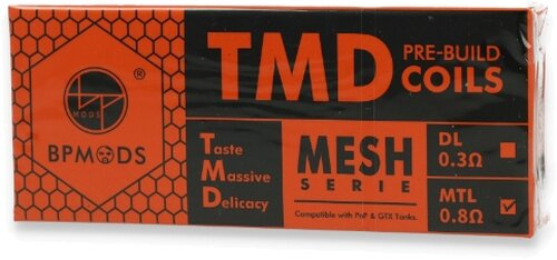 BP MODS TMD Mesh Serie Coil 0,3 Ohm 5Stk. BP MODS TMD Mesh Serie Coil 0,3 Ohm 5Stk.