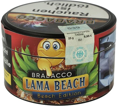 Brabacco Lama Beach Wasserpfeifentabak 25g Brabacco Lama Beach Wasserpfeifentabak 25g