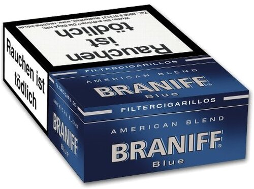 Braniff Filterzigarillos American Blend Blue 17er Braniff Filterzigarillos American Blend Blue 17er