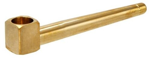 Brass Roller Metallpfeife schraubbar Gold