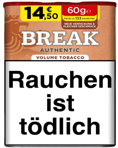 Break Tabak Authentic 57g Dose Volumentabak