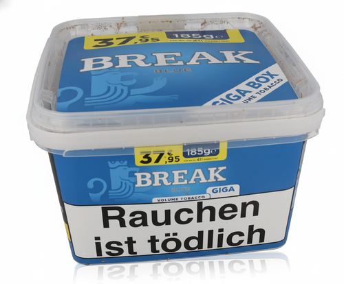 Break Tabak Blau 185g Eimer Volumentabak