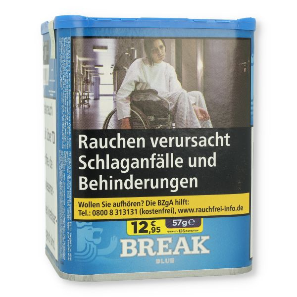 Break Tabak Blau 57g Dose Volumentabak Break Tabak Blau 57g Dose Volumentabak
