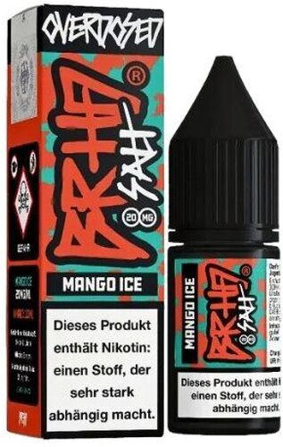 BRHD Barehead Mango Ice Nikotinsalz Liquid Overdosed 20mg