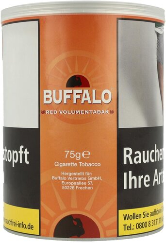 Buffalo Red Volumentabak 75g Dose Buffalo Red Volumentabak 75g Dose