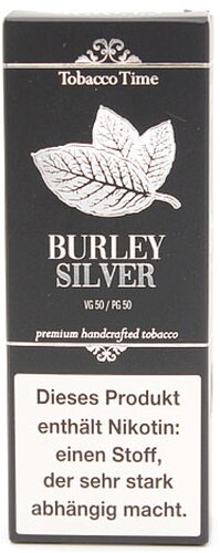 Tobacco Time Burley Silver 3mg/ml Liquid 50 PG / 50 VG Tobacco Time Burley Silver 3mg/ml Liquid 50 PG / 50 VG