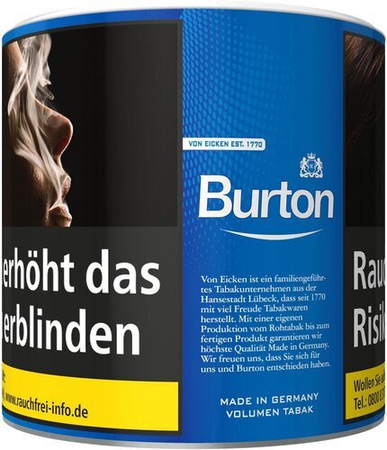 Burton Blue Volumentabak 43g Dose