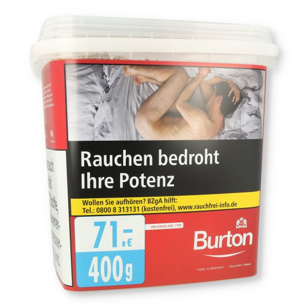 Burton Tabak Rot 4XL 400g Giga Box Volumentabak