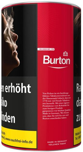 Burton Tabak Rot Original 120g Dose Feinschnitt
